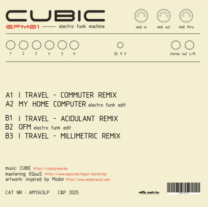 Cubic - EFM01 (Black) Vinyl